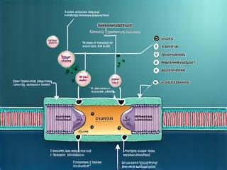 Fluconazole inhibiting lanosterol 14-α-demethylase to block ergosterol synthesis in a fungal cell membrane