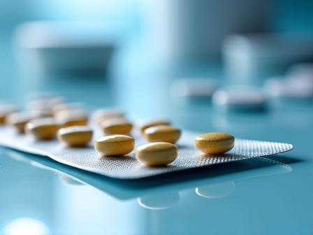 Bactrim (sulfamethoxazole/trimethoprim) tablets and blister packaging on a clean clinical surface