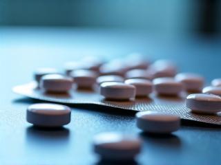 Bactrim DS tablets and blister pack on a clean clinical surface