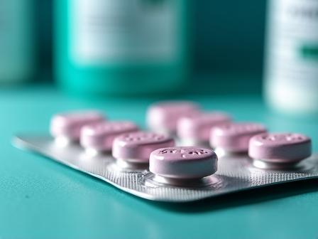 Bactrim DS tablets and blister pack on a clinical surface