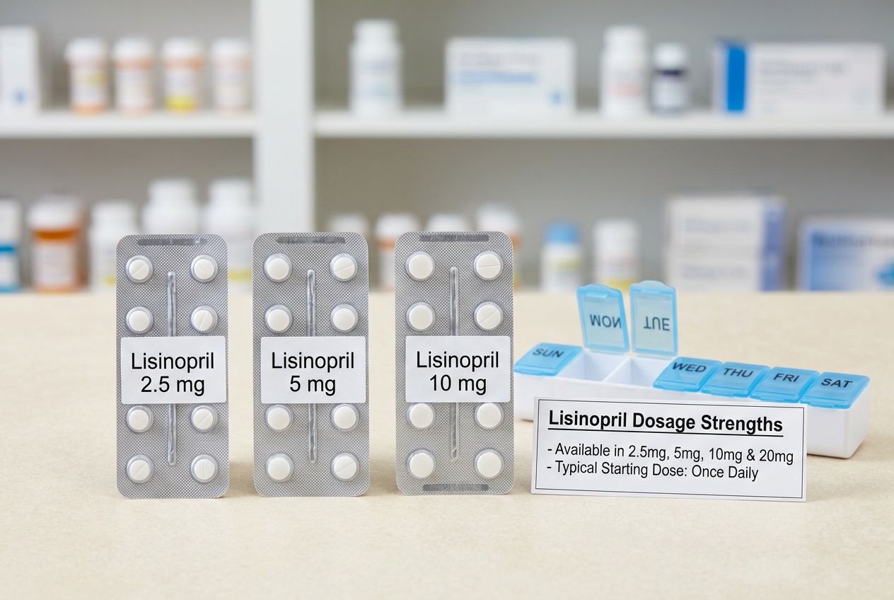 Lisinopril tablet strengths and UK patient leaflet reviewed before ordering