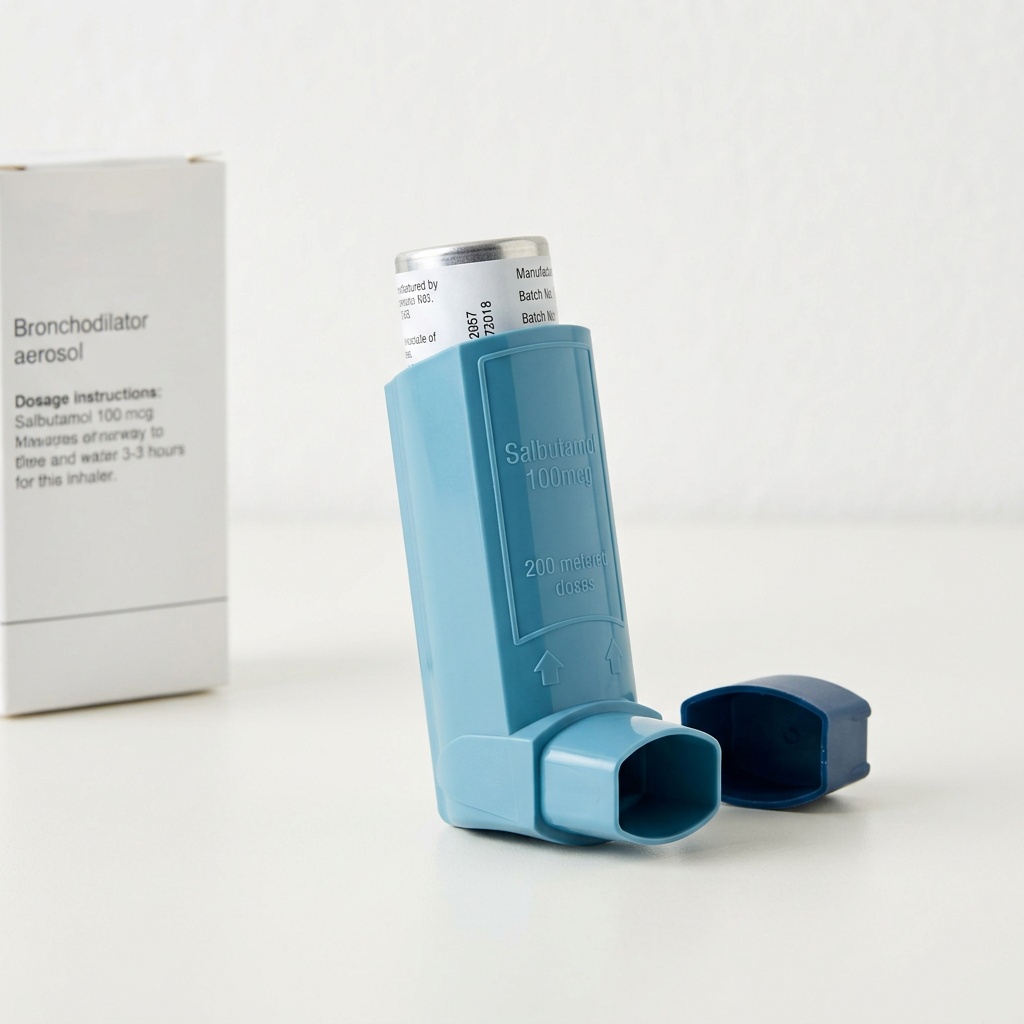Ventolin salbutamol inhaler shown as a 200-dose metered-dose aerosol product
